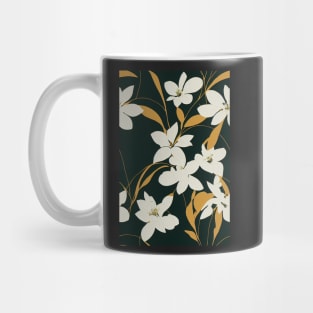 Beautiful Stylized White Flowers, for all those who love nature #212 Mug